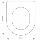 Duravit Erica Solid Wood Replacement Toilet Seat & Cover Soft Close BBSC.DUR.ERI