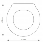 Duravit Foster Solid Wood Replacement Toilet Seat & Cover BB.DUR.FOS