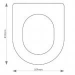 Duravit Happy D Solid Wood Replacement Toilet Seat & Cover Soft Close BBSC.DUR.HAP.BHF
