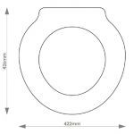 Duravit Starck 1 Solid Wood Replacement Toilet Seat & Cover Soft Close BBSC.DUR.ST1