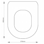 Facis Cadore Solid Wood Replacement Toilet Seat & Cover Soft Close BBSC.FAC.CAD