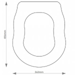 Fired Earth Ellade Solid Wood Replacement Toilet Seat & Cover BB.FIR.ELL