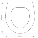 Fired Earth Flow Solid Wood Replacement Toilet Seat & Cover Soft Close BBSC.FIR.FLO