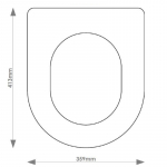 Flaminia Bianca Solid Wood Replacement Toilet Seat & Cover BB.FLA.BIA