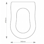 Flaminia Efi Solid Wood Replacement Toilet Seat & Cover Soft Close BBSC.FLA.EFI