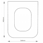 Flaminia Terra Solid Wood Replacement Toilet Seat & Cover Soft Close BBSC.FLA.TER