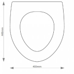 Pura Fyori Solid Wood Replacement Toilet Seat & Cover BB.PUR.FYO.BHF