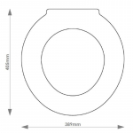 Galassia EL1 Solid Wood Replacement Toilet Seat & Cover BB.GAL.EL1