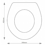 Globo Cannes Solid Wood Replacement Toilet Seat & Cover BB.STN.GLO.CAN