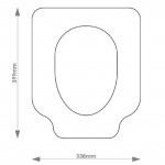 Globo Canova Solid Wood Replacement Toilet Seat & Cover BB.GLO.CAO