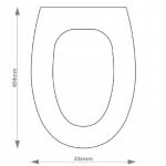 Globo Diva Solid Wood Replacement Toilet Seat & Cover BB.GLO.DIV