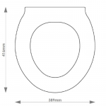 Globo Roma Solid Wood Replacement Toilet Seat & Cover Soft Close BBSC.GLO.ROM.BHF