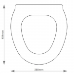 GSI Panorama Solid Wood Replacement Toilet Seat & Cover Soft Close BBSC.GSI.PAN.BHF
