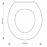 Heritage Clifton Solid Wood Replacement Toilet Seat & Cover Soft Close BBSC.HER.CLI