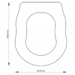 Hidra Ellade Solid Wood Replacement Toilet Seat & Cover BB.HID.ELL