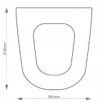 Ideal Standard Accent Solid Wood Replacement Toilet Seat & Cover BB.IDE.ACC.BHF