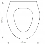 Ideal Standard Alto Solid Wood Replacement Toilet Seat & Cover BB.IDE.ALT
