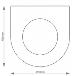 Ideal Standard Brasilia Solid Wood Replacement Toilet Seat & Cover Soft Close BBSC.IDE.BRA