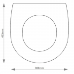 Ideal Standard Concept Solid Wood Replacement Toilet Seat & Cover BB.IDE.CON