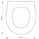 Ideal Standard Create Solid Wood Replacement Toilet Seat & Cover BB.IDE.CRE.BHF