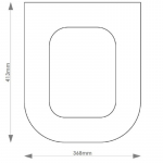 Ideal Standard Imagine BTW Solid Wood Replacement Toilet Seat & Cover Soft Close BBSC.IDE.IMA.BTW.BHF