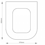 Ideal Standard Imagine C/C Solid Wood Replacement Toilet Seat & Cover Soft Close BBSC.IDE.IMA.CC