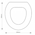 Ideal Standard Kyomi Solid Wood Replacement Toilet Seat & Cover BB.IDE.KYO