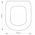 Ideal Standard Playa Solid Wood Replacement Toilet Seat & Cover BB.IDE.PLA.BHF