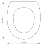 Ideal Standard Plaza Solid Wood Replacement Toilet Seat & Cover Soft Close BBSC.IDE.PLZ.BHF