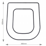 Ideal Standard Softmood Solid Wood Replacement Toilet Seat & Cover Soft Close BBSC.IDE.SOF.BHF