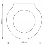Ideal Standard Space Solid Wood Replacement Toilet Seat & Cover BB.IDE.SPA