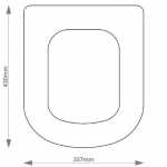 Ideal Standard Tempo Solid Wood Replacement Toilet Seat & Cover Soft Close BBSC.IDE.TEM.BHF