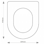 Ideal Standard Washpoint Solid Wood Replacement Toilet Seat & Cover Soft Close BBSC.IDE.WAS