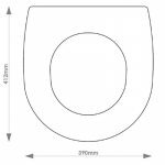 Ideal Standard White Solid Wood Replacement Toilet Seat & Cover BB.IDE.WHI