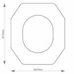 Imperial Astoria Solid Wood Replacement Toilet Seat & Cover Soft Close BBSC.IMP.AST