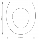Imperial Astoria Deco Solid Wood Replacement Toilet Seat & Cover BB.IMP.ASD