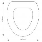 Imperial Bergier Solid Wood Replacement Toilet Seat & Cover BB.IMP.BER