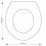 Imperial Carlyon Solid Wood Replacement Toilet Seat & Cover Soft Close BBSC.IMP.CAR
