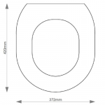 Imperial Classic Solid Wood Replacement Toilet Seat & Cover Soft Close BBSC.IMP.CLA