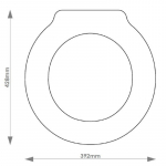 Imperial Etoile Solid Wood Replacement Toilet Seat & Cover Soft Close BBSC.IMP.ETO