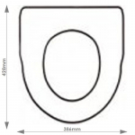 Imperial Oxford Classic Solid Wood Replacement Toilet Seat & Cover Soft Close BBSC.IMP.OXC