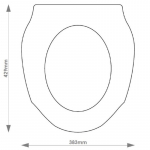 Imperial Westminster Solid Wood Replacement Toilet Seat & Cover BB.IMP.WES