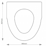 Imperial Windsor Classic Solid Wood Replacement Toilet Seat & Cover Soft Close BBSC.IMP.WIN