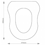 Incepa Hampton Classic Solid Wood Replacement Toilet Seat & Cover BB.INC.HAM