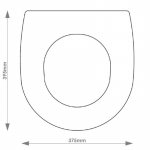 Jacob Delafon Antares Solid Wood Replacement Toilet Seat & Cover Soft Close BBSC.JAD.ANA.BHF