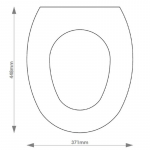 Jacob Delafon Portrait OLD Solid Wood Replacement Toilet Seat & Cover BB.JAD.POR.OLD