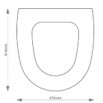Jacob Delafon Presquile Solid Wood Replacement Toilet Seat & Cover Soft Close BBSC.JAD.PRE