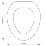 Jacob Delafon Revival Solid Wood Replacement Toilet Seat & Cover BB.JAD.REV.BHF