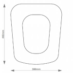 Jacob Delafon Thessa Solid Wood Replacement Toilet Seat & Cover BB.JAD.THE
