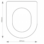 Jacuzzi Amari Solid Wood Replacement Toilet Seat & Cover BB.JAC.AMA